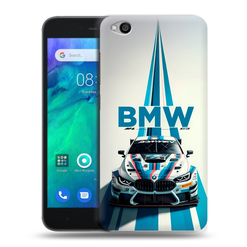Пластиковый чехол на Xiaomi RedMi Go с принтом БМВ BMW Пластиковый чехол на Xiaomi RedMi Go с принтом БМВ BMW