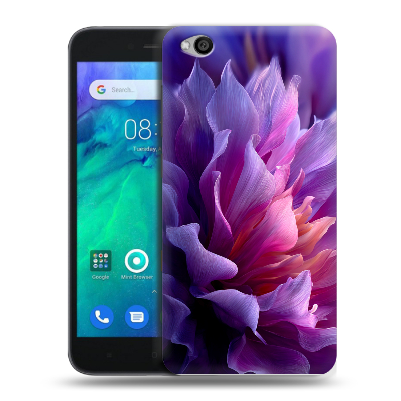 Силиконовый чехол на Xiaomi RedMi Go с принтом женский цветы Силиконовый чехол на Xiaomi RedMi Go с принтом женский цветы