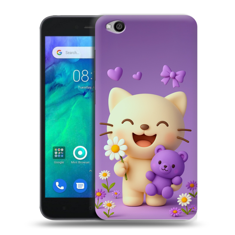 Пластиковый чехол на Xiaomi RedMi Go с принтом для девочек Пластиковый чехол на Xiaomi RedMi Go с принтом для девочек