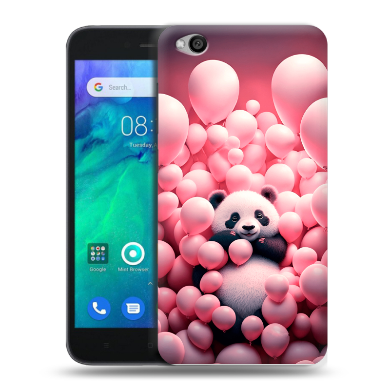 Силиконовый чехол на Xiaomi RedMi Go с принтом Панда Силиконовый чехол на Xiaomi RedMi Go с принтом Панда