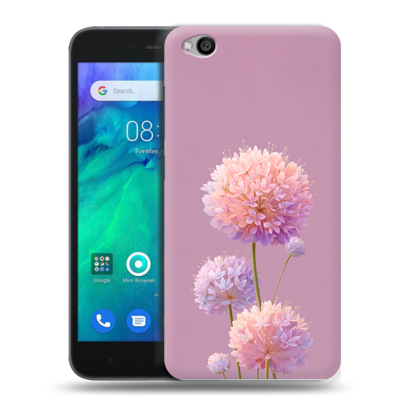 Силиконовый чехол на Xiaomi RedMi Go с принтом Цветы Силиконовый чехол на Xiaomi RedMi Go с принтом Цветы