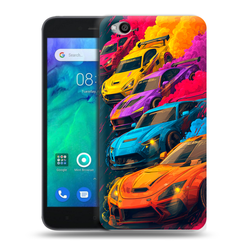 Пластиковый чехол на Xiaomi RedMi Go с принтом Тачки Пластиковый чехол на Xiaomi RedMi Go с принтом Тачки