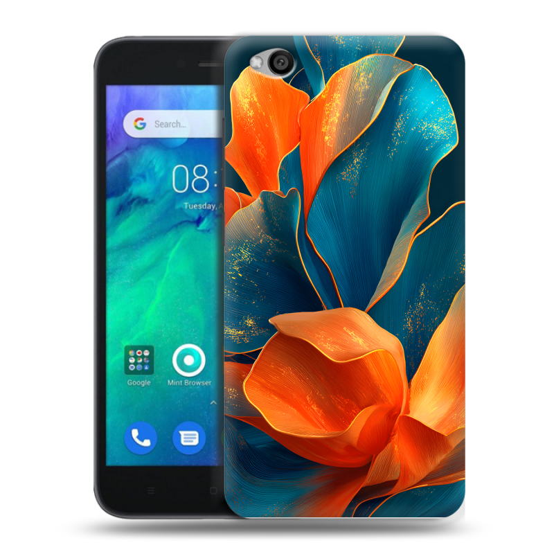 Пластиковый чехол на Xiaomi RedMi Go с принтом Цветы Пластиковый чехол на Xiaomi RedMi Go с принтом Цветы