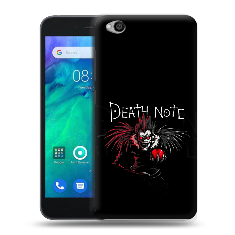 Пластиковый чехол на Xiaomi RedMi Go с принтом Death note Тетрадь смерти Пластиковый чехол на Xiaomi RedMi Go с принтом Death note Тетрадь смерти