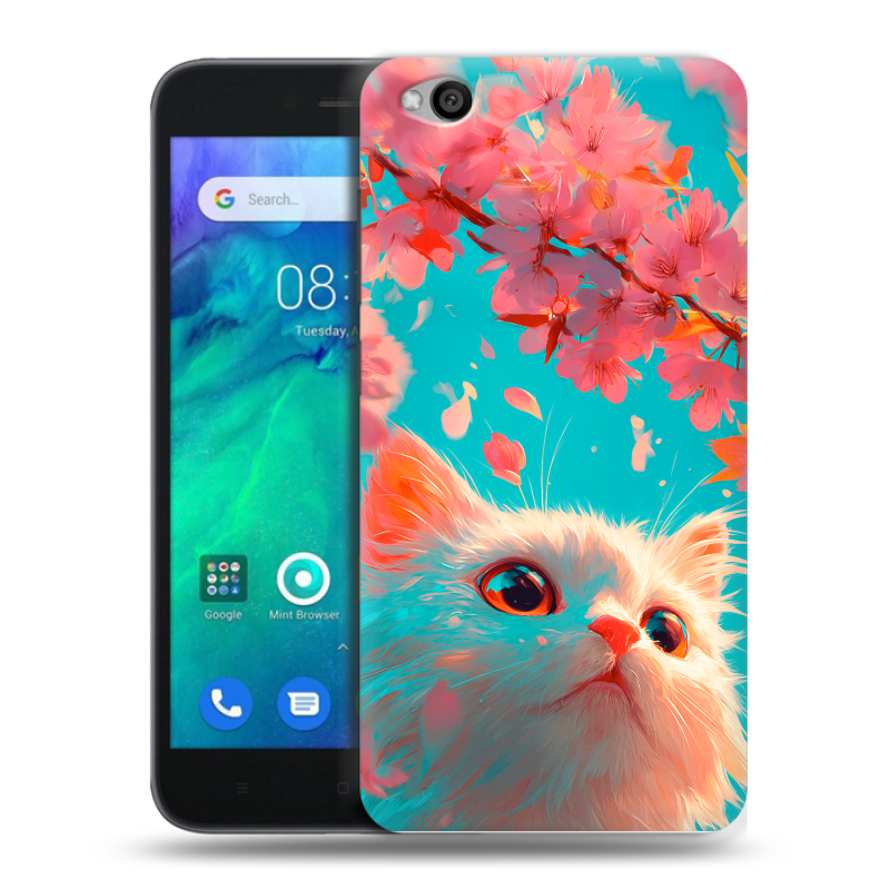 Силиконовый чехол на Xiaomi RedMi Go с принтом Красивый кот Силиконовый чехол на Xiaomi RedMi Go с принтом Красивый кот