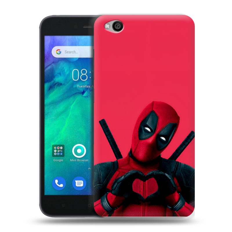 Силиконовый чехол на Xiaomi RedMi Go с принтом Дедпул Deadpool Силиконовый чехол на Xiaomi RedMi Go с принтом Дедпул Deadpool
