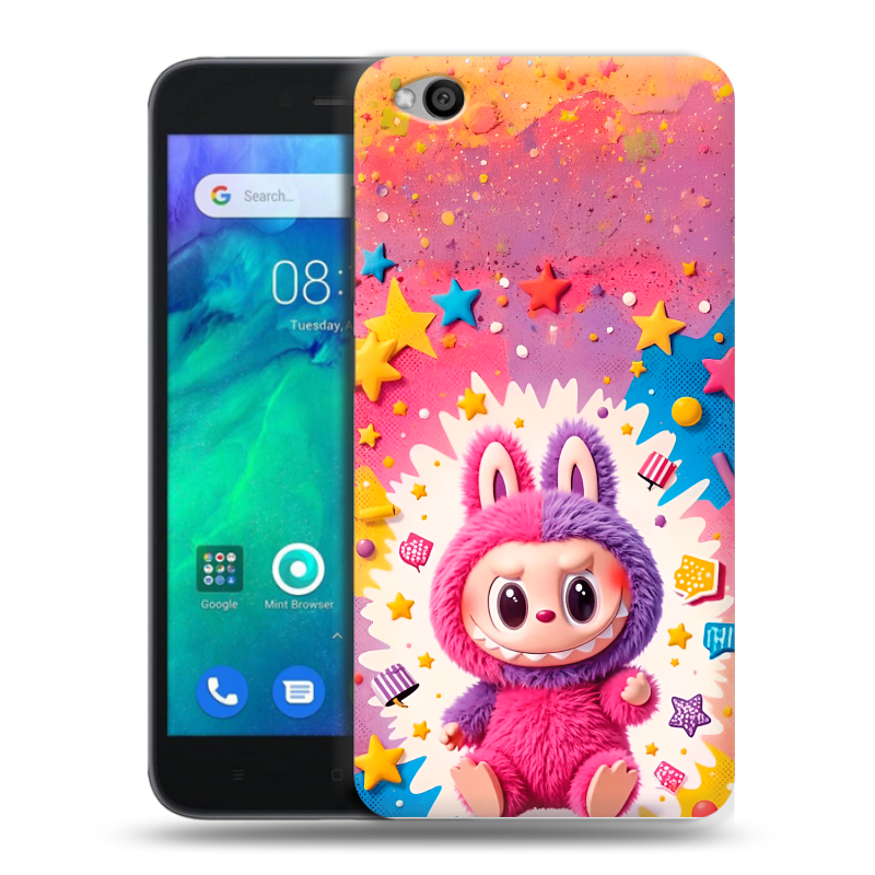 Силиконовый чехол на Xiaomi RedMi Go с принтом Labubu Лабубу Силиконовый чехол на Xiaomi RedMi Go с принтом Labubu Лабубу