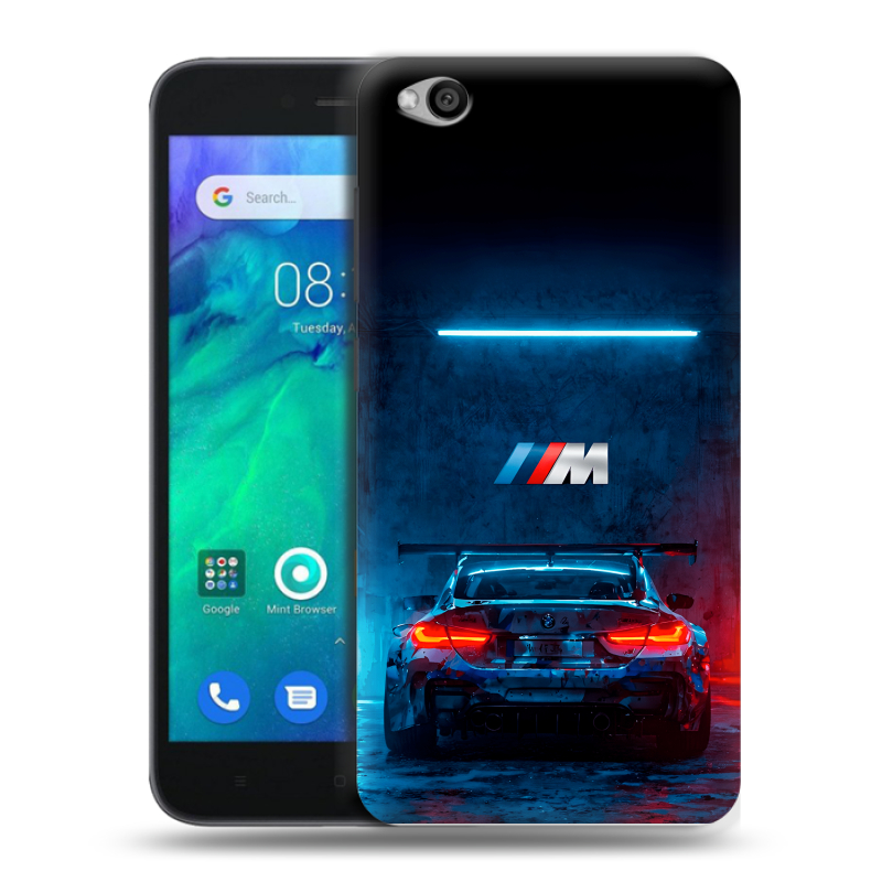 Силиконовый чехол на Xiaomi RedMi Go с принтом BMW БМВ Силиконовый чехол на Xiaomi RedMi Go с принтом BMW БМВ