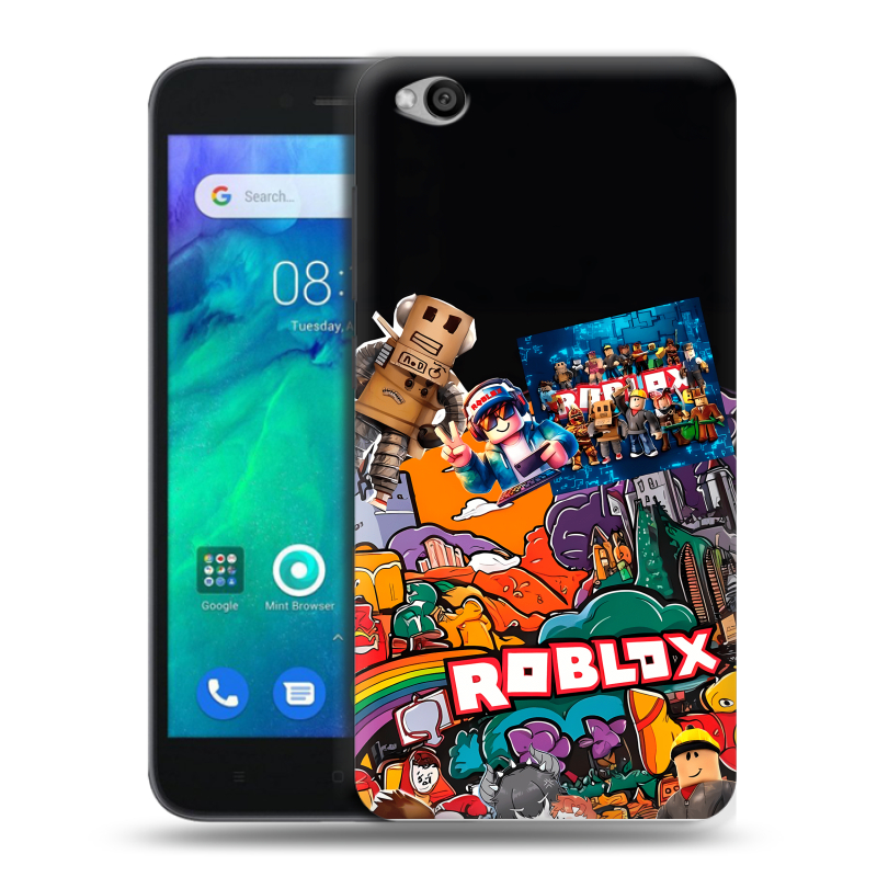 Силиконовый чехол на Xiaomi RedMi Go с принтом Roblox Роблокс Силиконовый чехол на Xiaomi RedMi Go с принтом Roblox Роблокс