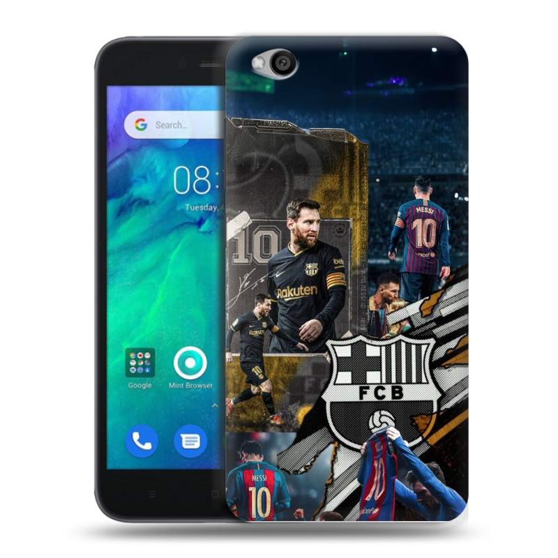 Пластиковый чехол на Xiaomi RedMi Go с принтом Messi Barcelona Пластиковый чехол на Xiaomi RedMi Go с принтом Messi Barcelona