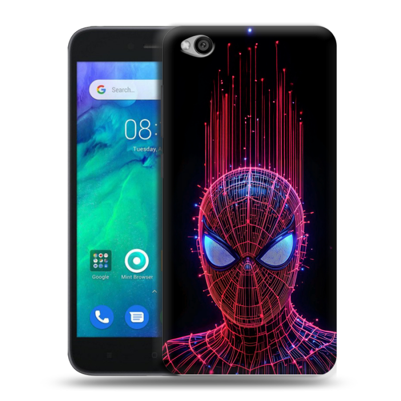 Силиконовый чехол на Xiaomi RedMi Go с принтом Spiderman Человек паук Силиконовый чехол на Xiaomi RedMi Go с принтом Spiderman Человек паук
