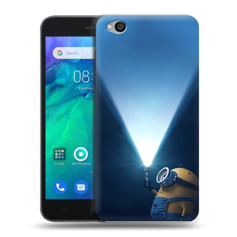 Пластиковый чехол на Xiaomi RedMi Go с принтом Миньоны Пластиковый чехол на Xiaomi RedMi Go с принтом Миньоны