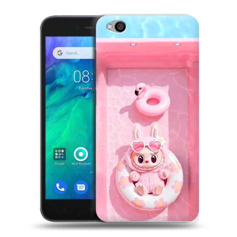 Силиконовый чехол на Xiaomi RedMi Go с принтом Labubu Лабубу Силиконовый чехол на Xiaomi RedMi Go с принтом Labubu Лабубу