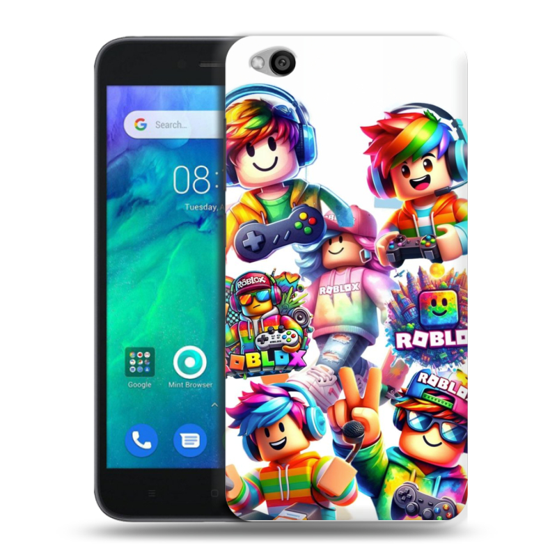 Силиконовый чехол на Xiaomi RedMi Go с принтом Roblox Роблокс Силиконовый чехол на Xiaomi RedMi Go с принтом Roblox Роблокс