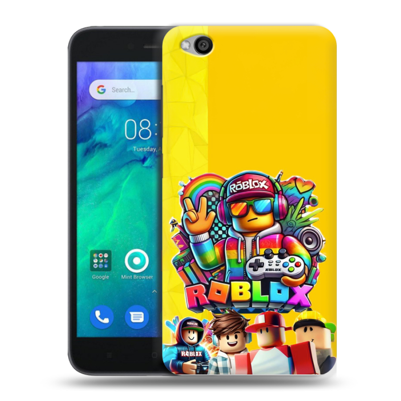Силиконовый чехол на Xiaomi RedMi Go с принтом Roblox Роблокс Силиконовый чехол на Xiaomi RedMi Go с принтом Roblox Роблокс