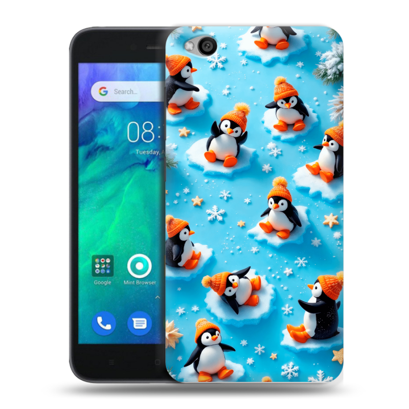 Силиконовый чехол на Xiaomi RedMi Go с принтом Новый год Силиконовый чехол на Xiaomi RedMi Go с принтом Новый год