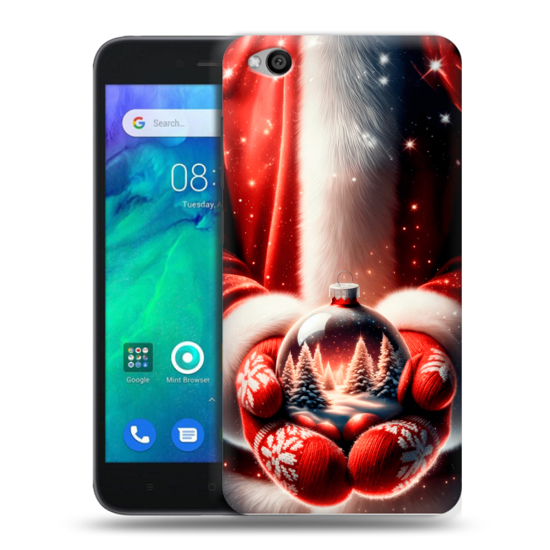 Силиконовый чехол на Xiaomi RedMi Go с принтом Новый год Силиконовый чехол на Xiaomi RedMi Go с принтом Новый год