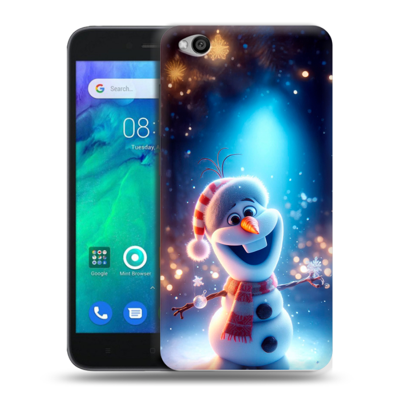 Силиконовый чехол на Xiaomi RedMi Go с принтом Новый год Силиконовый чехол на Xiaomi RedMi Go с принтом Новый год