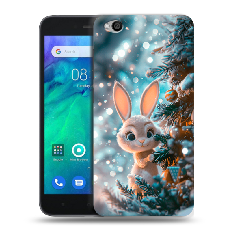 Силиконовый чехол на Xiaomi RedMi Go с принтом Новый год Силиконовый чехол на Xiaomi RedMi Go с принтом Новый год