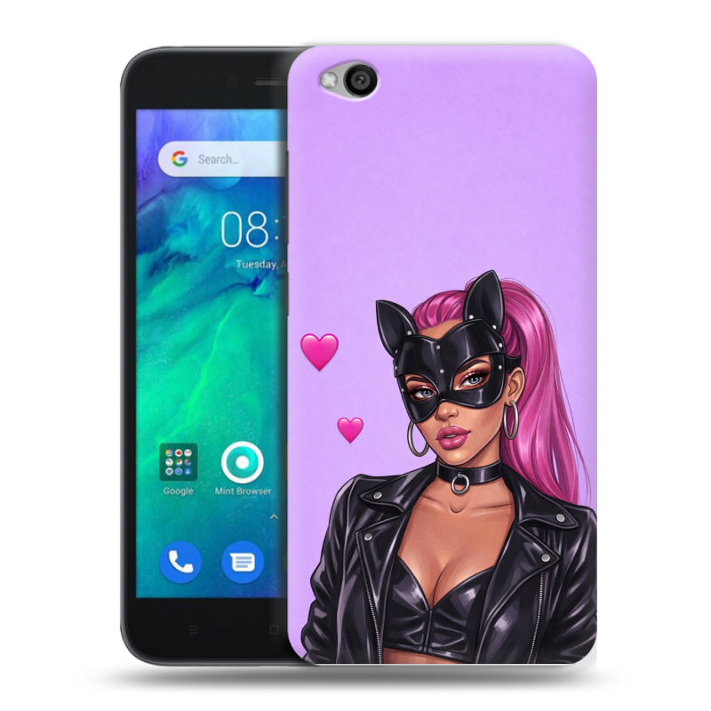 Силиконовый чехол на Xiaomi RedMi Go с принтом женский Силиконовый чехол на Xiaomi RedMi Go с принтом женский