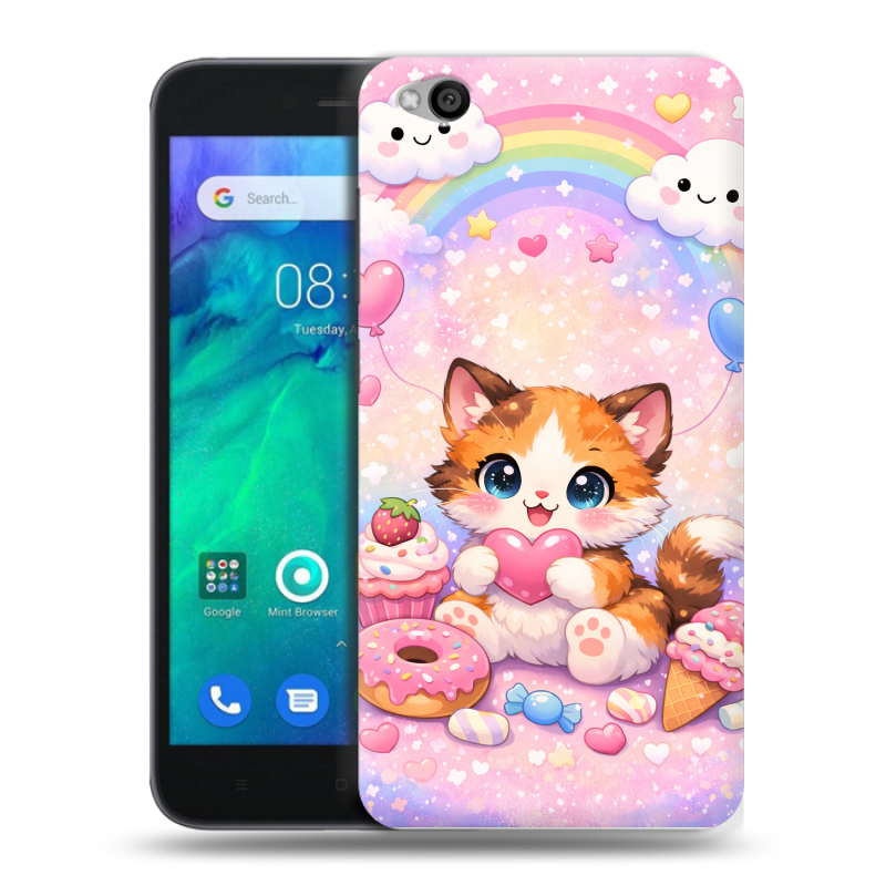 Силиконовый чехол на Xiaomi RedMi Go с принтом для девочек Силиконовый чехол на Xiaomi RedMi Go с принтом для девочек