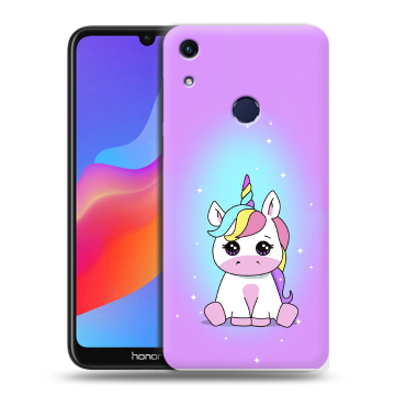 Силиконовый противоударный чехол на Huawei Honor 8A с принтом Единорог Силиконовый противоударный чехол на Huawei Honor 8A с принтом Единорог