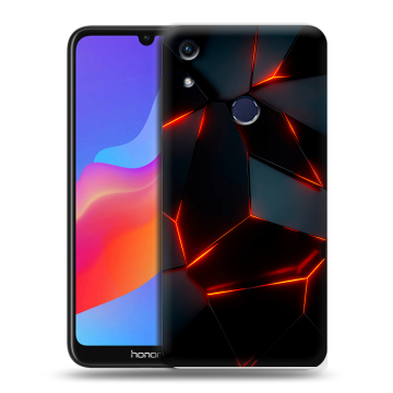 Силиконовый противоударный чехол на Huawei Honor 8A с принтом Яркие абстракции Силиконовый противоударный чехол на Huawei Honor 8A с принтом Яркие абстракции