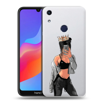 Силиконовый противоударный чехол на Huawei Honor 8A с принтом Женские принты Силиконовый противоударный чехол на Huawei Honor 8A с принтом Женские принты