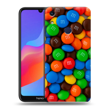 Силиконовый противоударный чехол на Huawei Honor 8A с принтом Конфеты Силиконовый противоударный чехол на Huawei Honor 8A с принтом Конфеты