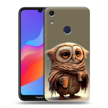Силиконовый противоударный чехол на Huawei Honor 8A с принтом Сова Силиконовый противоударный чехол на Huawei Honor 8A с принтом Сова