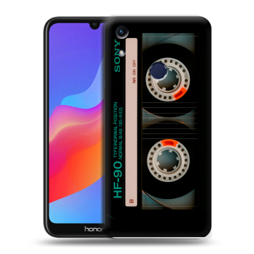 Силиконовый противоударный чехол на Huawei Honor 8A с принтом Кассета