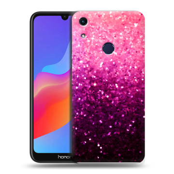 Силиконовый противоударный чехол на Huawei Honor 8A с принтом Блестки