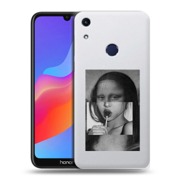 Силиконовый противоударный чехол на Huawei Honor 8A с принтом Мона Лиза