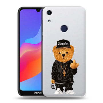 Силиконовый противоударный чехол на Huawei Honor 8A с принтом Плюшевый медведь