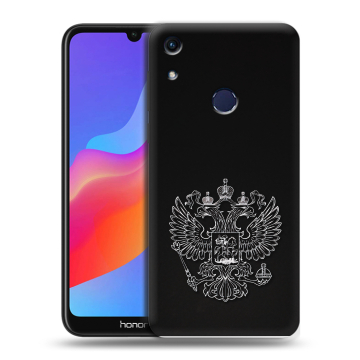 Силиконовый противоударный чехол на Huawei Honor 8A с принтом Герб России