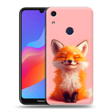 Силиконовый противоударный чехол на Huawei Honor 8A с принтом милая лиса