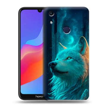 Силиконовый противоударный чехол на Huawei Honor 8A с принтом бабочки саккура
