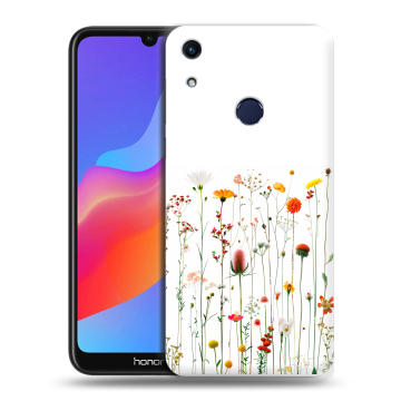 Силиконовый противоударный чехол на Huawei Honor 8A с принтом цветы
