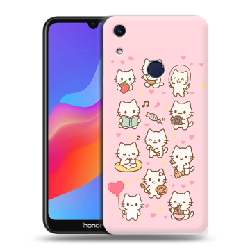 Силиконовый противоударный чехол на Huawei Honor 8A с принтом Hello Kitty Хелоу Кити