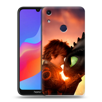 Силиконовый противоударный чехол на Huawei Honor 8A с принтом Как приручить дракона