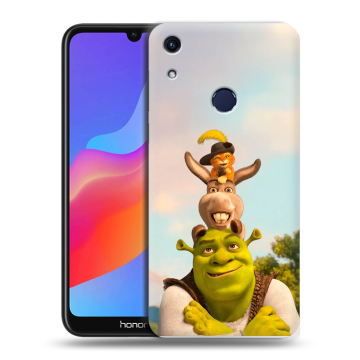 Силиконовый противоударный чехол на Huawei Honor 8A с принтом Шрек Shrek