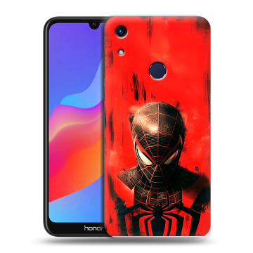 Силиконовый противоударный чехол на Huawei Honor 8A с принтом человек паук spiderman