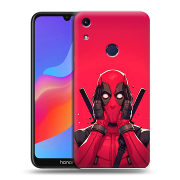 Силиконовый противоударный чехол на Huawei Honor 8A с принтом Дедпул Deadpool