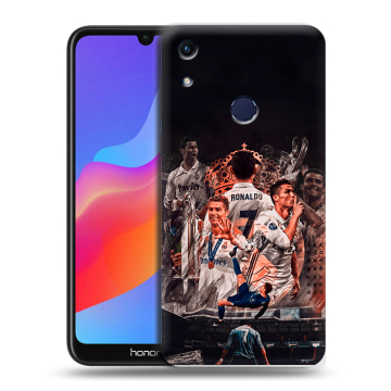 Силиконовый противоударный чехол на Huawei Honor 8A с принтом Реал Роналдо Real Ronaldo