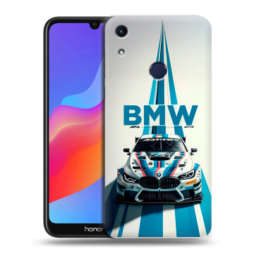 Силиконовый противоударный чехол на Huawei Honor 8A с принтом БМВ BMW