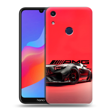 Силиконовый противоударный чехол на Huawei Honor 8A с принтом Мерседес Mercedes AMG