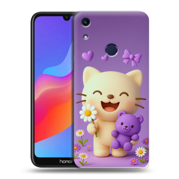 Силиконовый противоударный чехол на Huawei Honor 8A с принтом для девочек