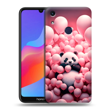 Силиконовый противоударный чехол на Huawei Honor 8A с принтом Панда