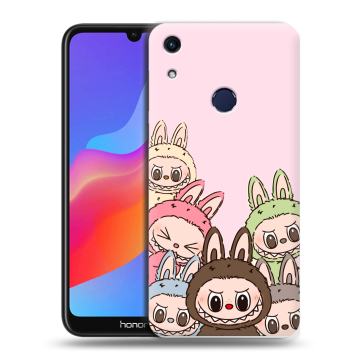 Силиконовый противоударный чехол на Huawei Honor 8A с принтом Лабубу