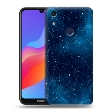 Силиконовый противоударный чехол на Huawei Honor 8A с принтом Космос звезды